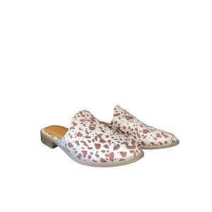 Halloween Fall Women Western Brown Animal Print Flats size 9 slip on Shoes